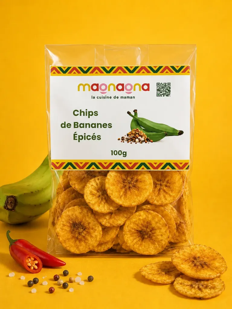 Chips de plantin épicés - 100g